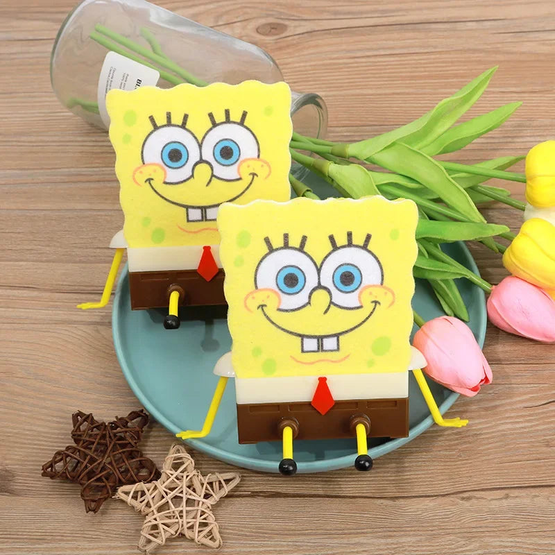 Funny Cartoon SpongeBob Sink Drain Basket - Kitchen Sink Sponge Holder & Storage