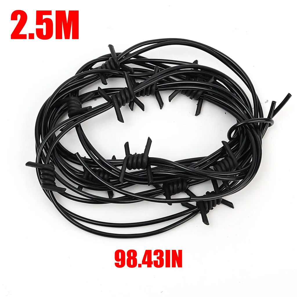 Halloween Fake Barbed Wire Fence Decoration for Haunted Houses & Parties - Spooky Prop
