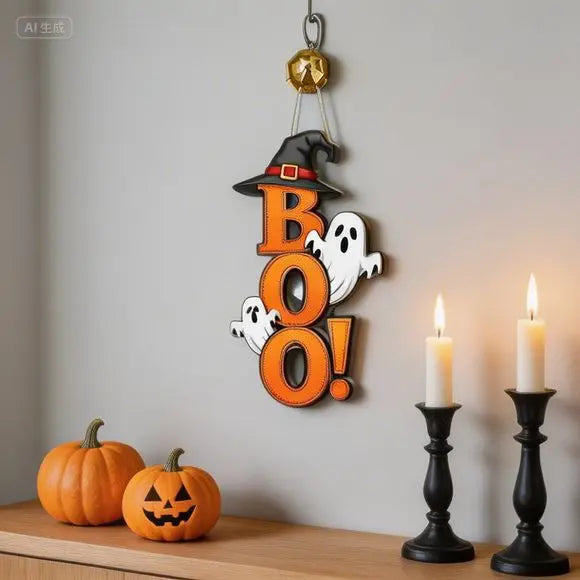 Wooden Wall Hanging Decor for Home and Holiday Halloween Celebration