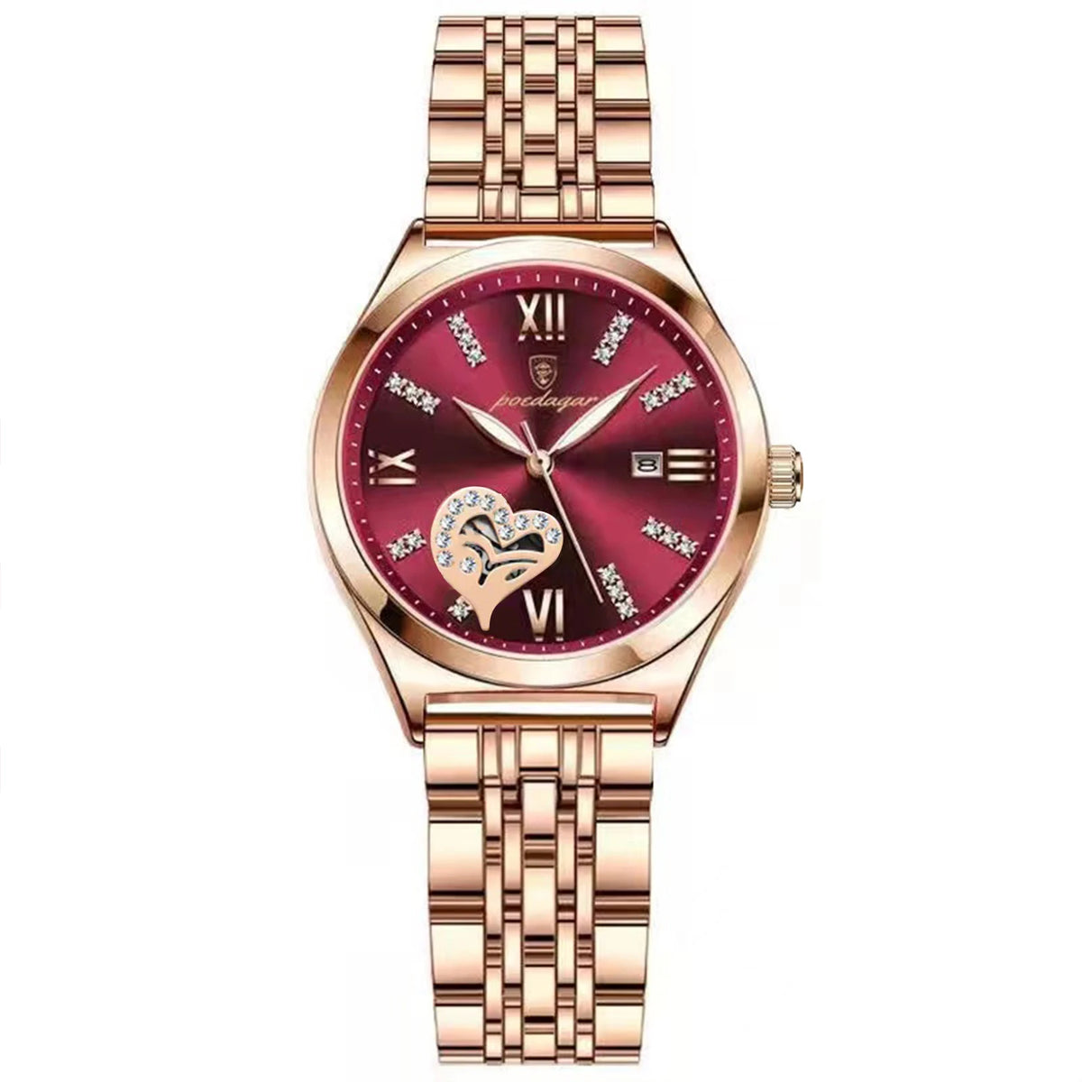 Luxury Waterproof Luminous Quartz Women's Wristwatch - Stainless Steel Elegant Fashion Watch