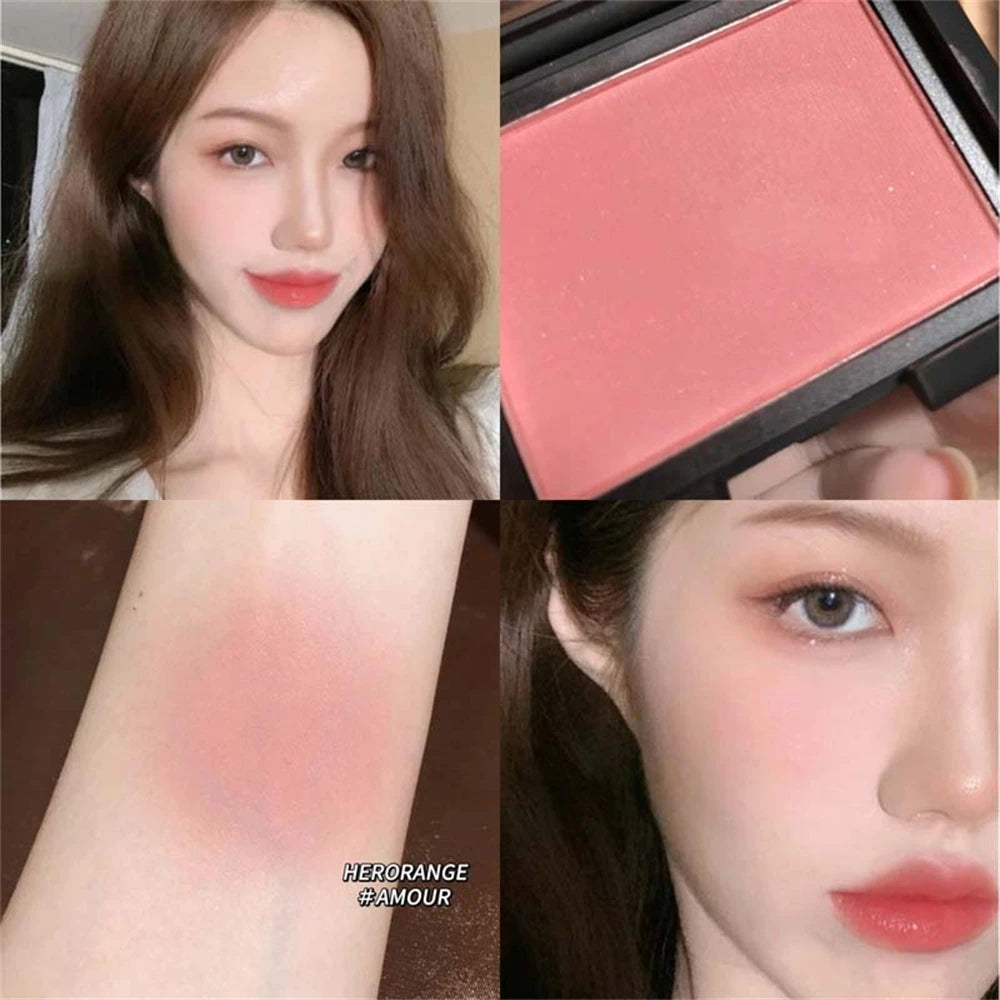 Matte Cheek Blush Powder - Natural Single Color Face Contouring Makeup