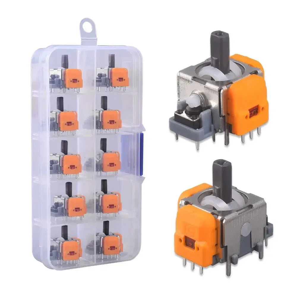10PCS 3D Hall Effect Analog Joystick for Gaming Controllers, Compatible with PS5, PS4, Xbox, Switch