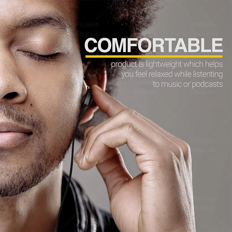 Type C Wired Earphones for Samsung Galaxy & A Series - 3.5mm Headphones
