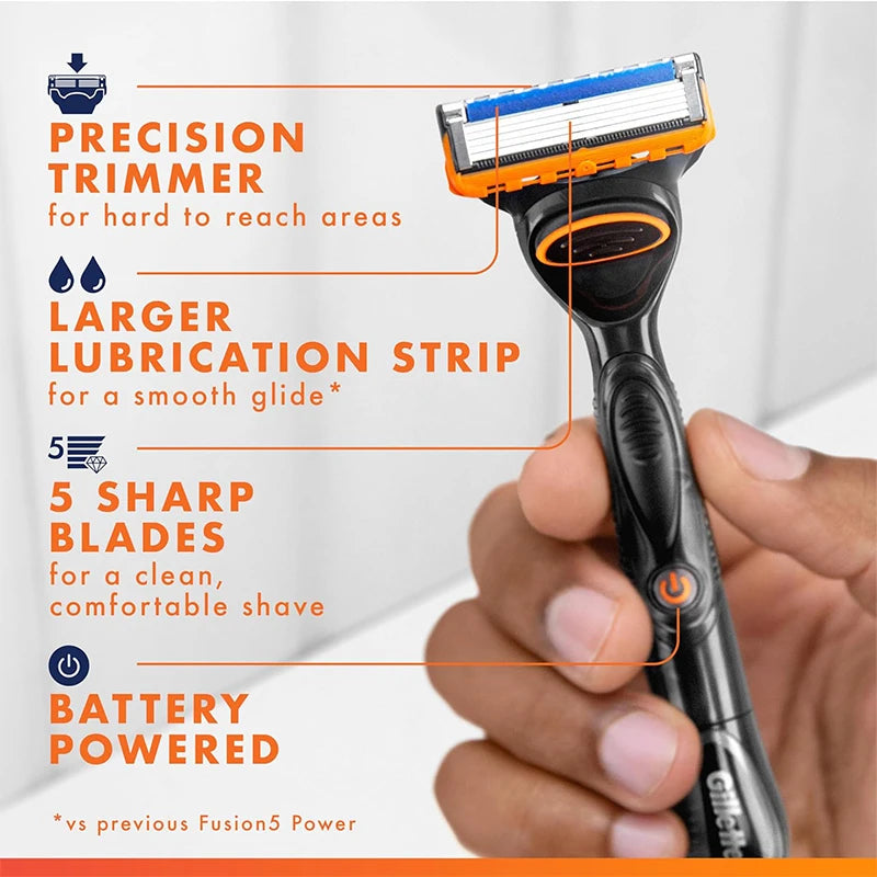 Men's Electric Razor with 5 Blades & Trimmer - Power Shaver, Multiple Colors