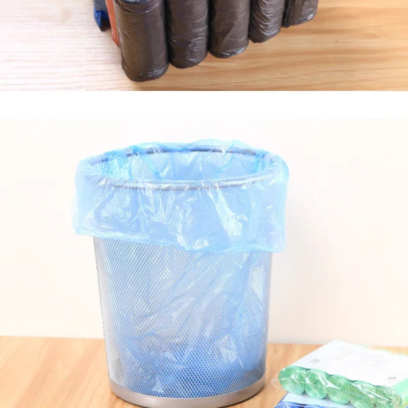 Disposable Garbage Bags Pack - 5 Rolls, 100Pcs, Durable & Odor-Resistant