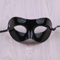 Halloween PVC White Face Mask for Parties and Cosplay - Unisex