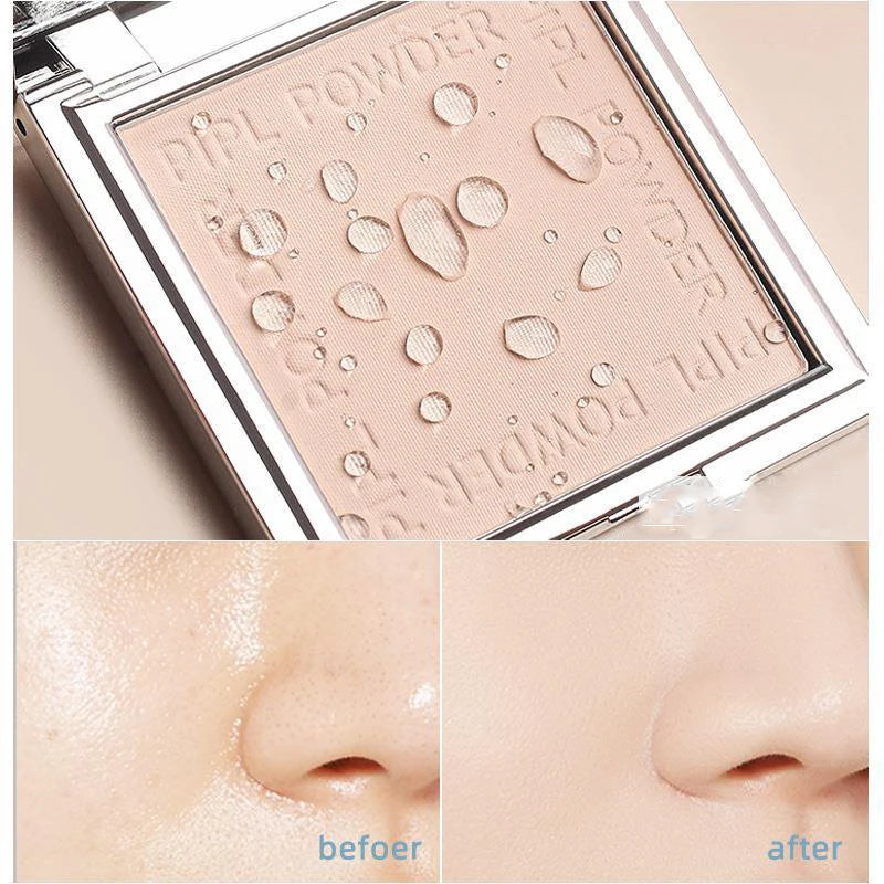 Translucent Face Setting Powder with Oil Control and Brightening Effect - Waterproof, Portable Makeup