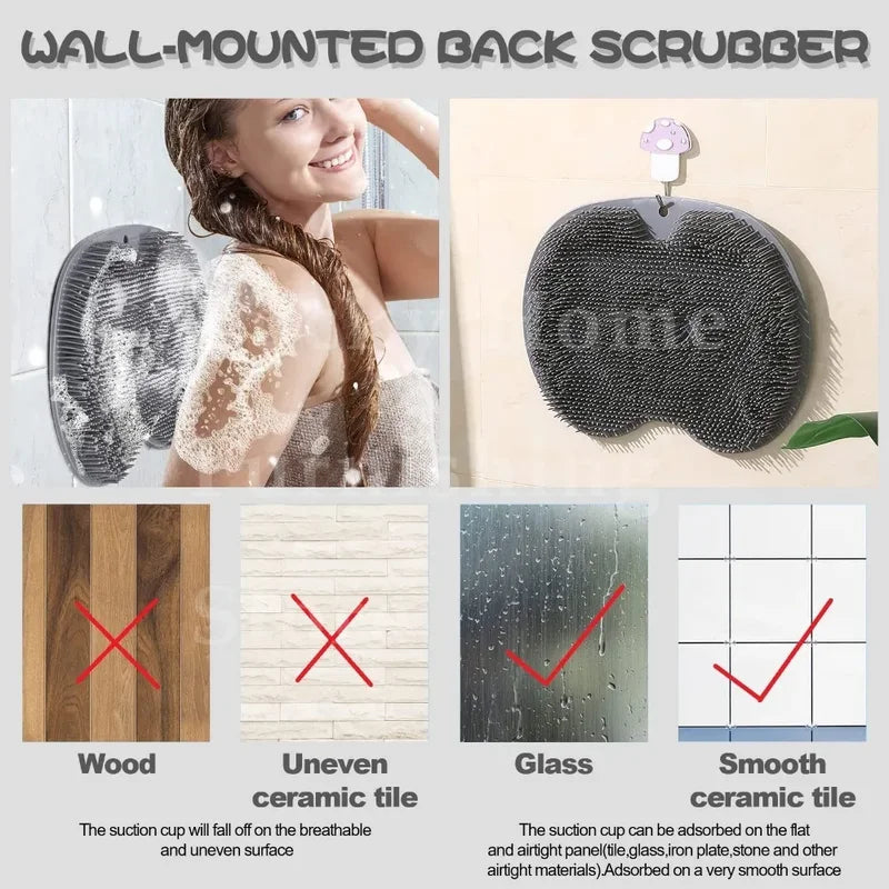 Silicone Foot Scrubber Exfoliating Bath Mat for Dead Skin Removal & Foot Spa