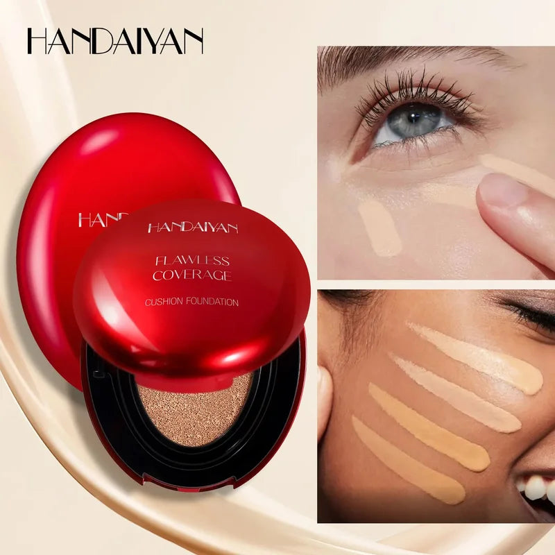 Long-Lasting Cushion Foundation with Moisturizing Concealer & Oil Control - Natural Finish