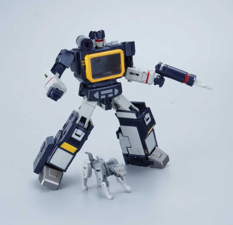 Transformable Action Figure Robot Toy - 11cm Mini Soundwave with Tape Conversion