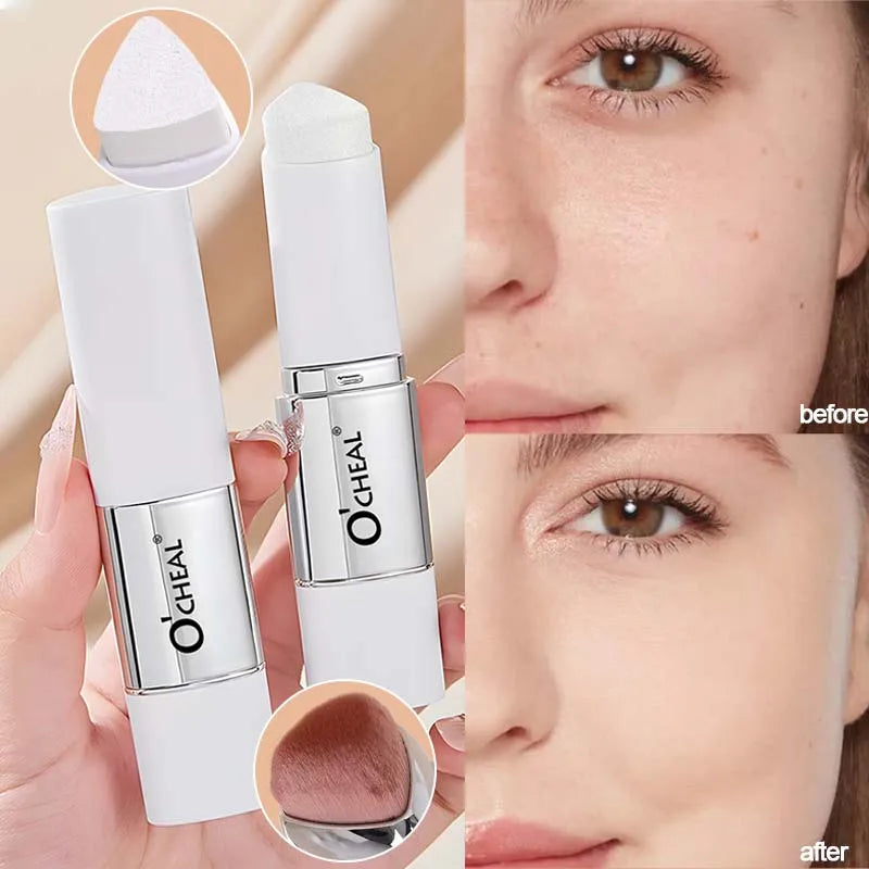 2-in-1 Temperature Changing Foundation Stick with Dual-Ended Applicator - Matte Face Makeup