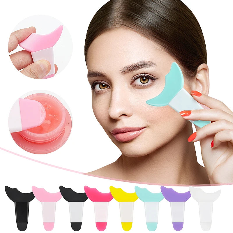 Silicone Makeup Tool Set for Eyeliner Lipstick Face Mask Applicator Reusable