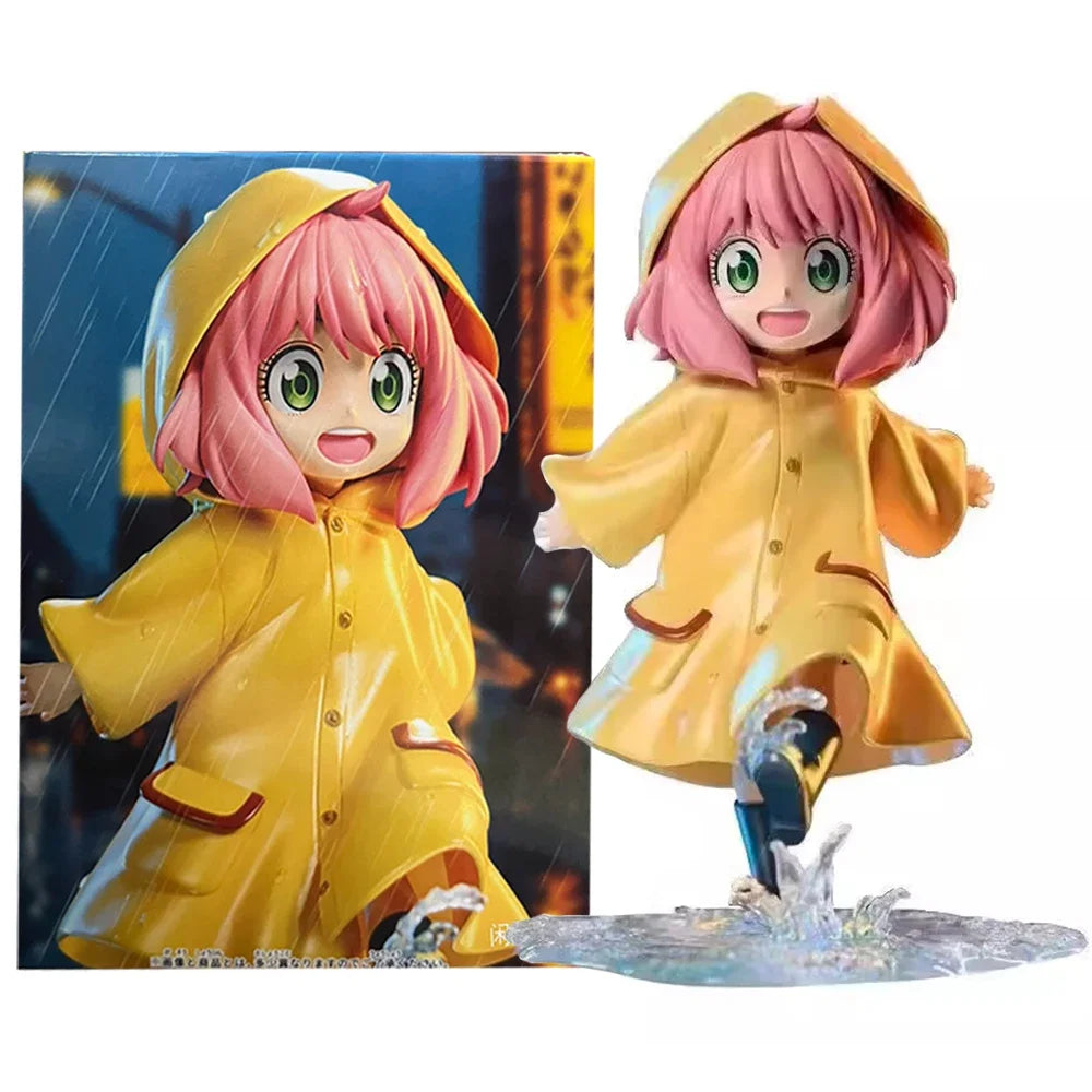 Anime Spy × Family Anya Forger Action Figure with Raincoat - 12.5cm Collectible Toy