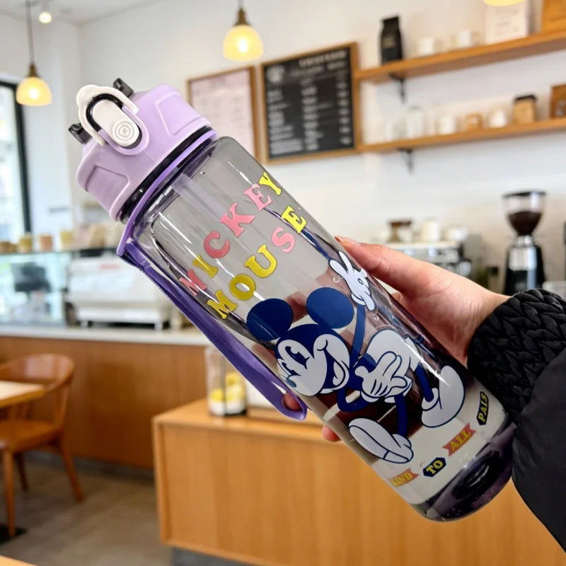 Large Capacity Kids Water Bottle with Leakproof Seal & Straw - Multiple Colors