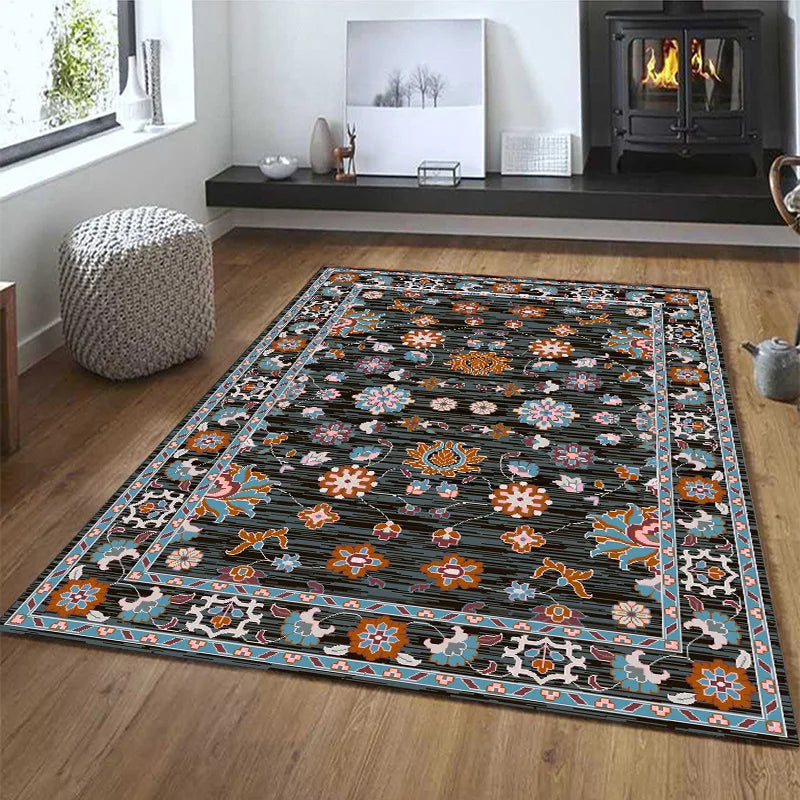 Vintage Persian Moroccan Carpet Mat for Living Room and Bedroom