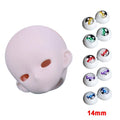 Openable 1/4 Scale BJD Anime Headsculpt for Makeup Practice - White Skin