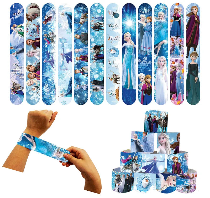 12pcs Frozen Cartoon Bracelets for Kids Birthday Party Favors