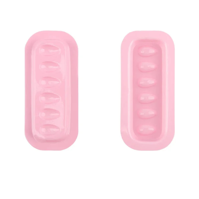Eyelash Glue Holder Pallet Set for Lash Extensions - Plastic Makeup Tool