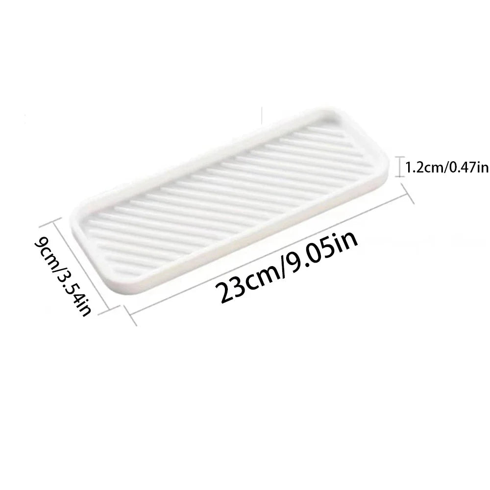 Silicone Sponge Holder Kitchen & Bathroom Organizer Tray - Multi Color