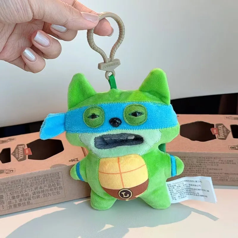 Plush Monster Keychain Toy - Teenage Mutant Ninja Turtles Cartoon Doll, 12cm