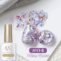 Sparkling Glitter Gel Nail Polish - Multiple Colors, Super Flash Finish