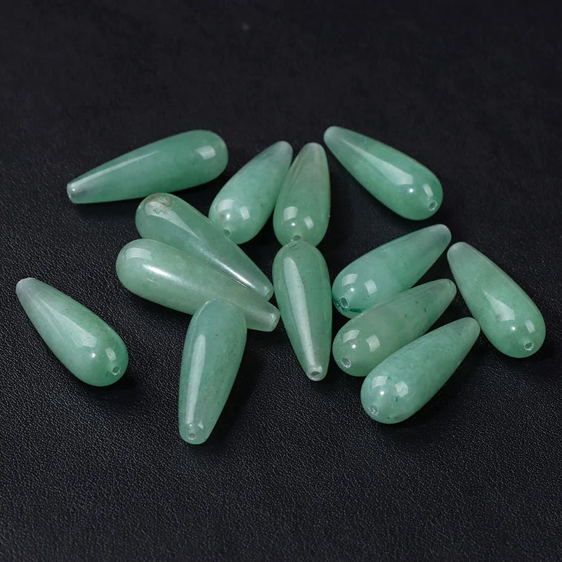 Natural TearDrop Chalcedony Beads Water Drop Jasper Beads for DIY Jewelry Making - Wholesale