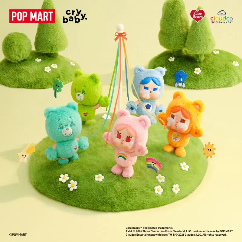 Pop Mart Crybaby Care Bears Vinyl Plush Pendant Blind Box Toy - Mystery Figure Ornament