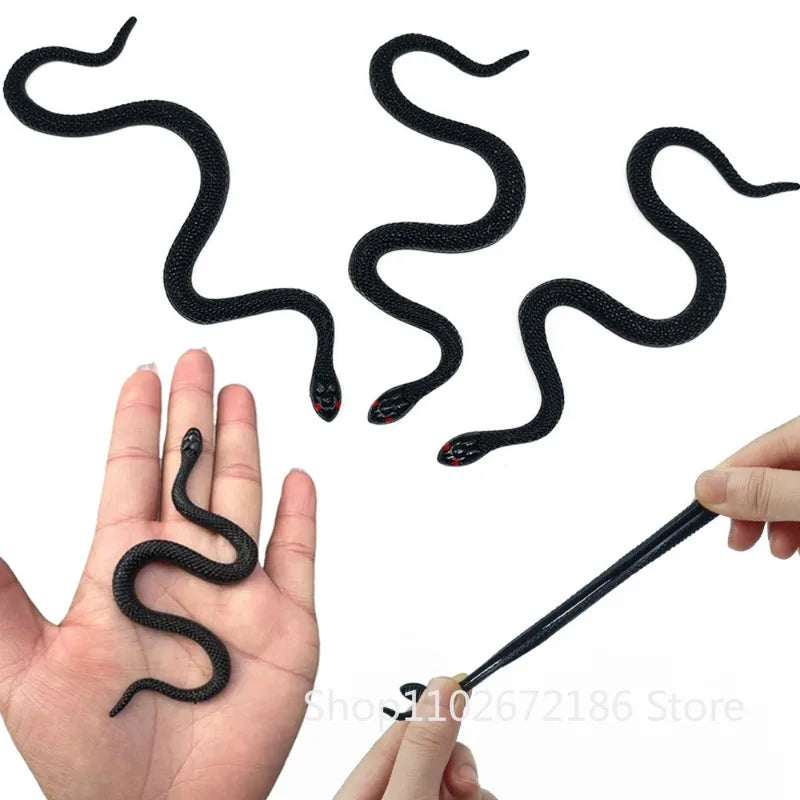Fake Snake Party Decorations - 12-36 Soft Plastic Halloween Scare Props