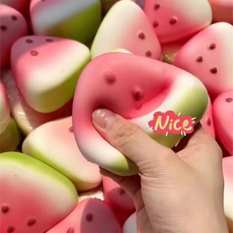 Watermelon Squishy Toy Stress Relief Fidget Toy for Anxiety and Desk Decor