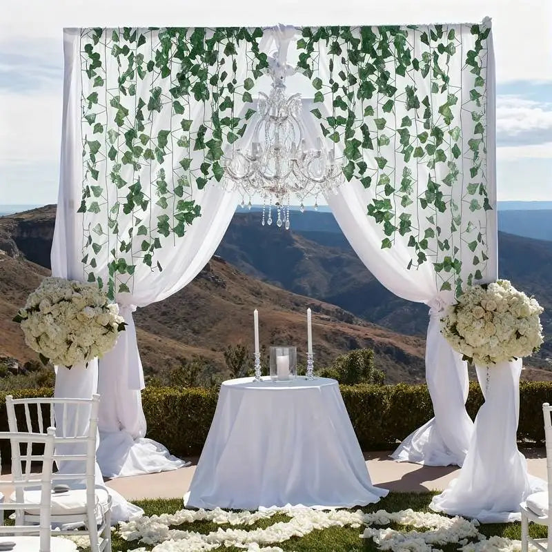 Artificial Ivy Garland 24 PCS 19m Wall Decor Greenery Vine for Weddings & Parties
