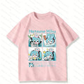 Cute Hatsune Miku Cartoon T-Shirt Anime Kawaii Graphic Casual Top for Kids & Adults