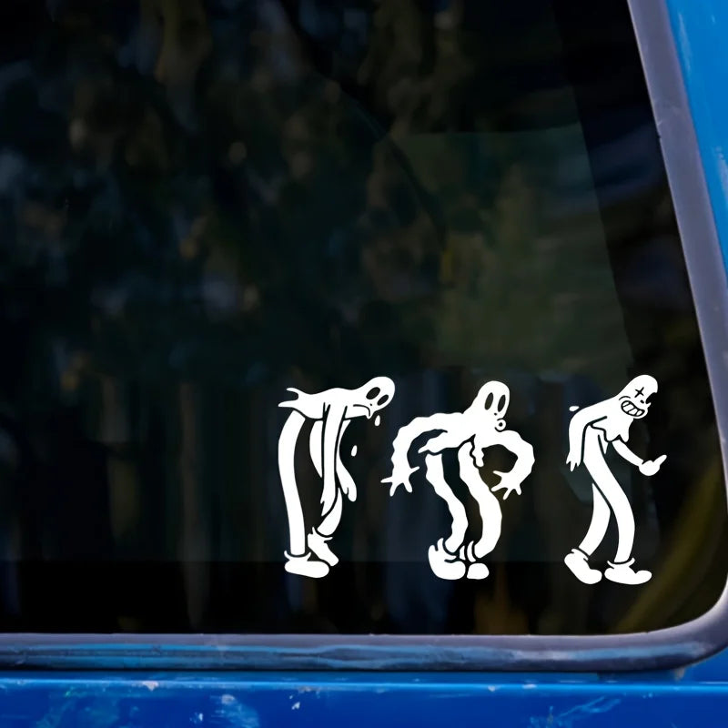 Dancing Ghost Car Sticker Vinyl Decal for Auto Window Bumper Waterproof Vehicle Decor