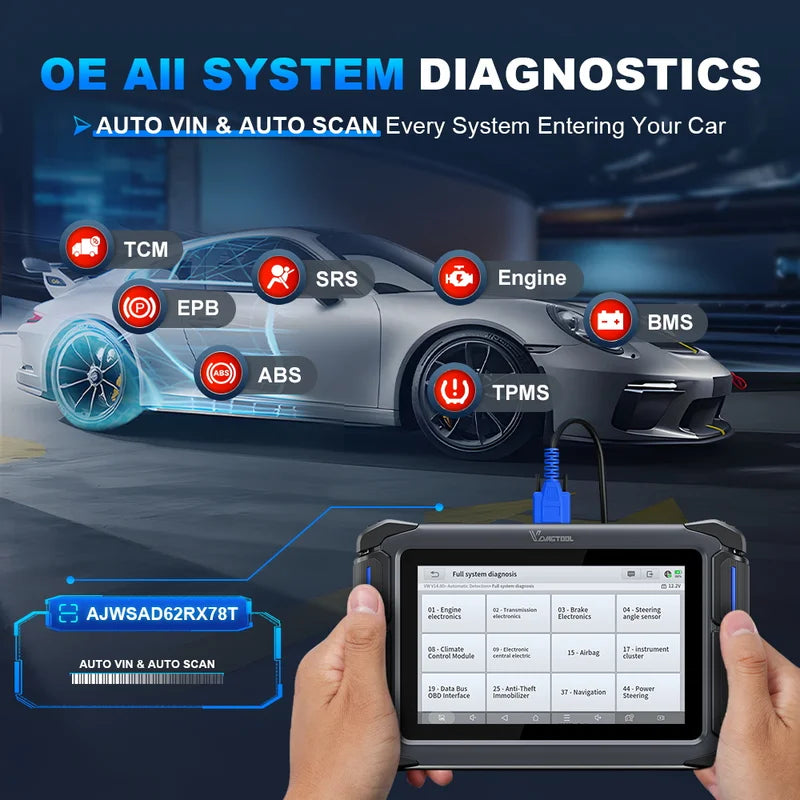 OBD2 Automotive Scanner Bi-Directional Car Diagnostic Tool with 31+Reset & Free Updates