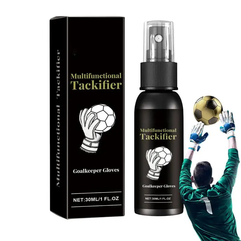 30ml Football Glove Grip Spray for Goalkeeper Gloves - Enhances Stickiness & Performance