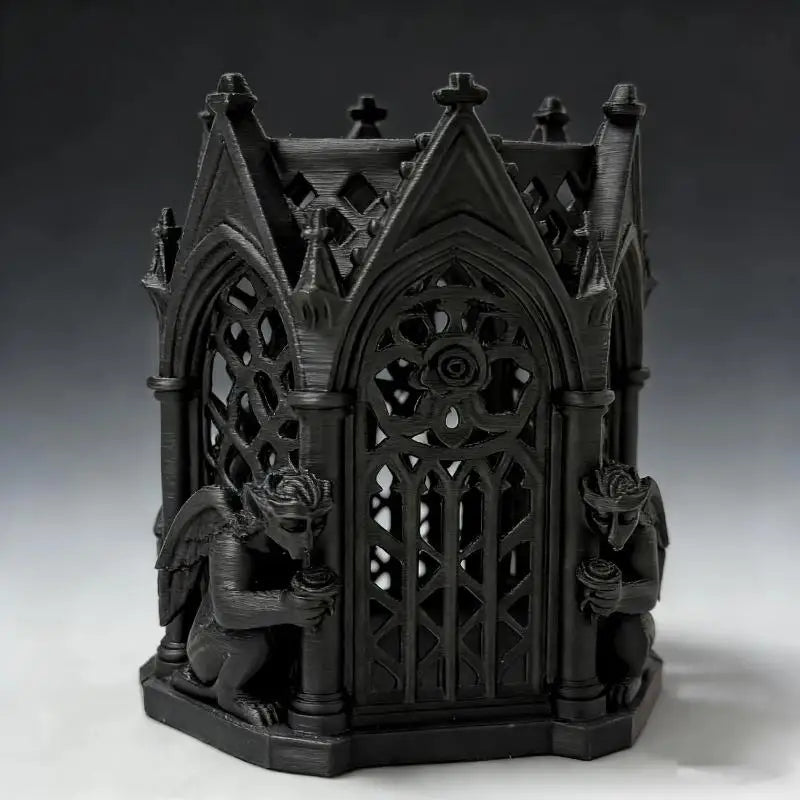 Gothic Pen Holder Ornament for Desk and Home Decor – Unique Storage Accessory