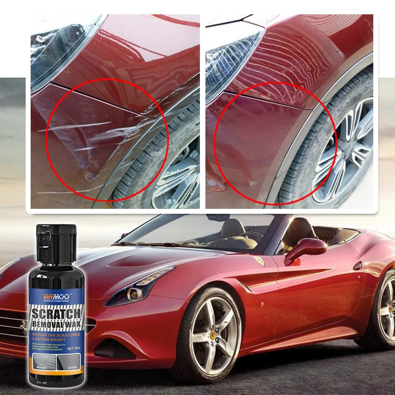 Car Scratch Polish Wax - Removes Scratches, Water Spots & Scuffs, Easy Hand Application