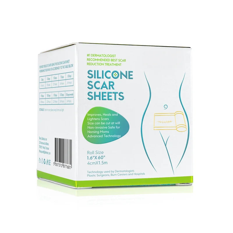 Silicone Scar Sheets Roll - Waterproof Breathable Self-Adhesive Cover Tape