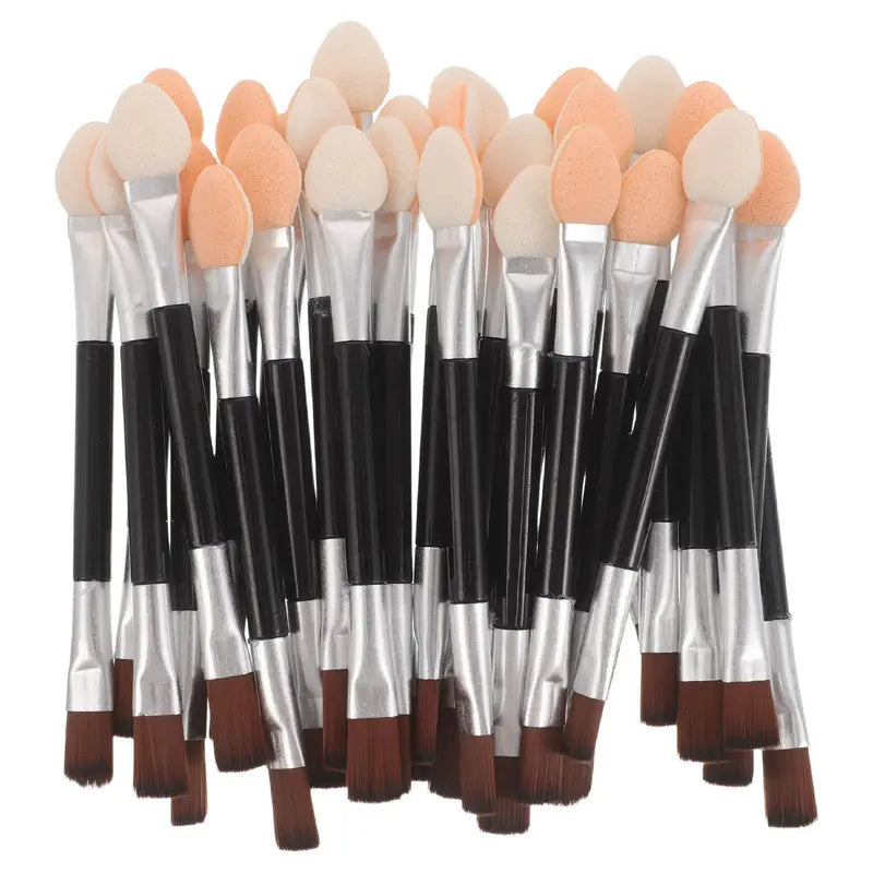 Double-Ended Eyeshadow Brush Set - Soft Bristles for Precise Makeup Application