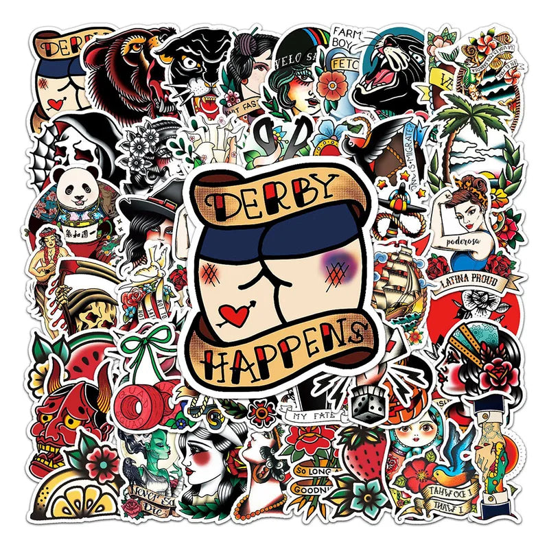 10/30/50PCS Cartoon Sticker Set for Phone Laptop Luggage Skateboard DIY Decals Kids
