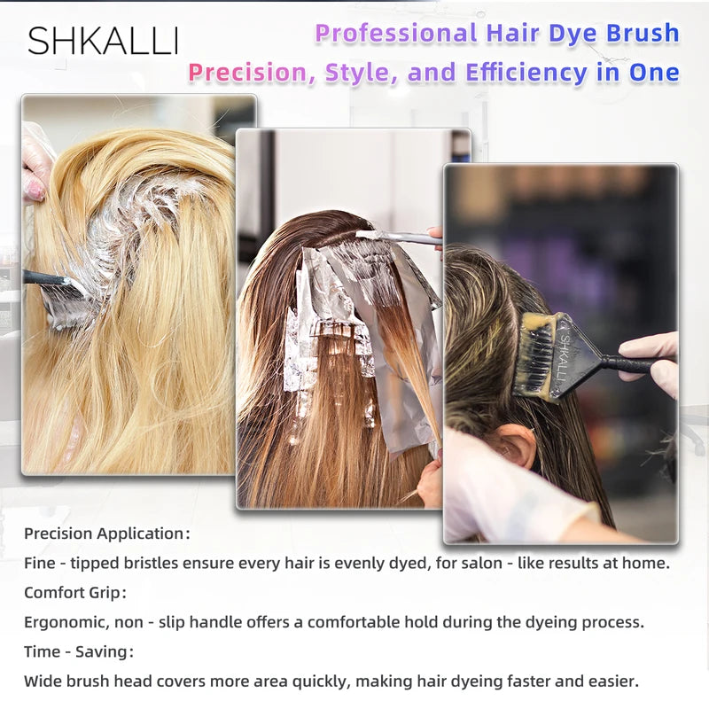 Professional Hair Coloring Kit with Large Dyeing Bowl & Brush - Salon-Quality Set