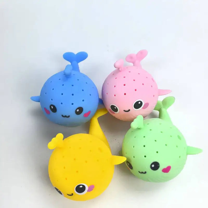 Kids Bath Toys Whale Water Absorbing Sponge Stress Relief Toy for Summer Swimming