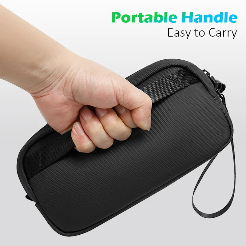 Travel Organizer Bag with Power Bank Pouch for Electronics and Cables
