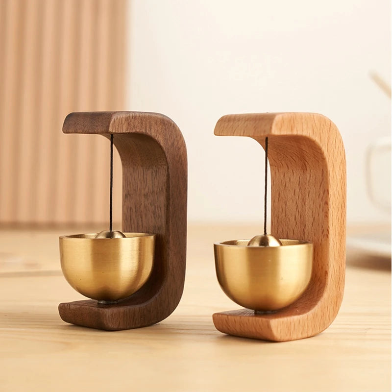 Japanese Wind Chimes Door Bell - Wooden & Brass Home Decor, Landscape Bell, Remind Bell for Doors
