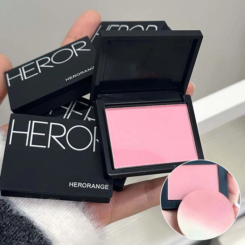 Monochrome Matte Blusher Palette - Waterproof Natural Cheek Color for Face Makeup