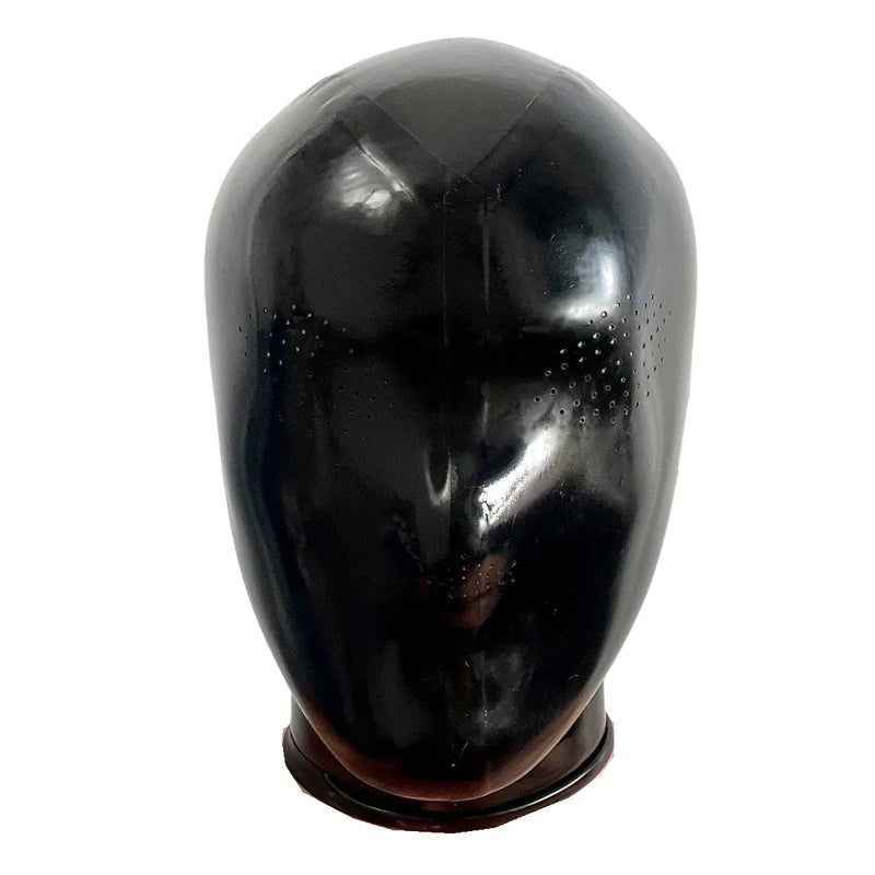 Perforated Latex Hood Mask with Micro Holes Breathable Eyes and Nose