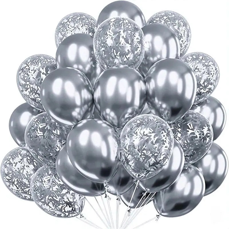 30-Pack Multicolor Latex Balloons for Birthdays and Weddings – Gold, Iridescent, Ruby, Emerald & More