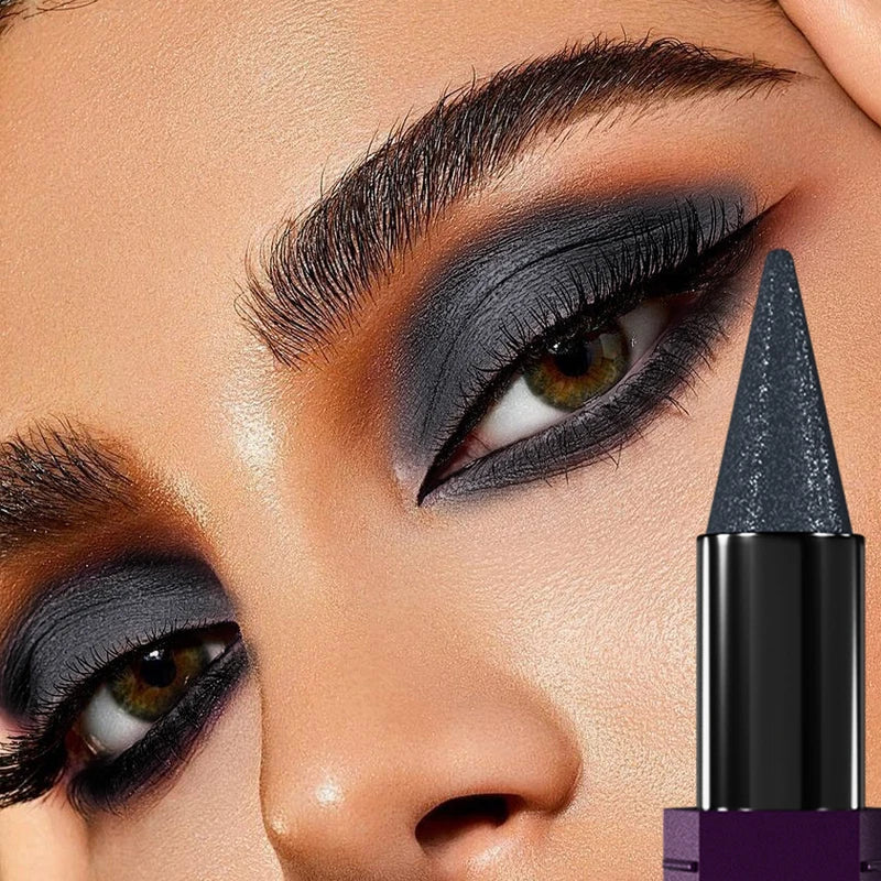 Waterproof Glitter Eyeshadow Stick - Shimmer Metallic Eye & Lip Makeup, Long-Lasting