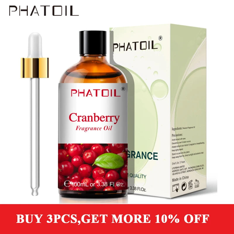 Cranberry & Fruit Fragrance Oil for Candle Making 100ML - Pure Essential Oil
