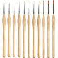 Miniature Paint Brush Set for Acrylic Watercolor Oil Face Nail Art - 11Pcs