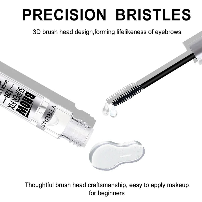 Waterproof Eyebrow Gel - Smudge-Proof Long-Lasting Hold for Natural Look